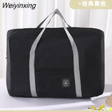 Weiyinxing Oxford Cloth Travel Bags Multi Functional Large Capacity Storage Bag Women Handbag Foldable Convenient Travel Bag