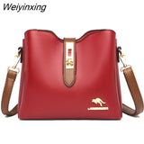 Weiyinxing Leather Cowhide High Capacity Shoulder Crossbody Bags for Women 2023 The New Luxury Handbags Women Bags Designer Handbags