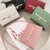 Weiyinxing Women's Shoulder Bag 2023 Summer New Style Korean Messenger Bag Handbag Candy Color Lock Buckle Versatile Shoulder Bag