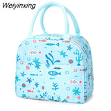 Weiyinxing Lunch Bag New Thermal Insulated Lunch Box Tote Cooler Handbag Bento Pouch Dinner Container School Food Storage Bags