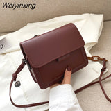 Weiyinxing Brand Women's Small Crossbody Bag Lightweight PU Leather Messenger Bag Flap Handbag Purse Summer Travel Bag for Female