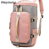 Weiyinxing Women Gym Bag Backpack Fitness Bags Outdoor Shoulder Bag Large Capacity Travel Bag