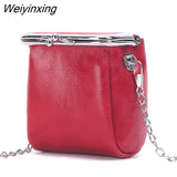 Weiyinxing Women Shoulder bags Fashion Genuine Leather Cosmetic bag Mini Lipstick Bag for Women Solid Cosmetic Bag Small Crossbody Bags