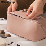 Weiyinxing Portable Storage Makeup Bag Large Travel Organizer Cosmetics Designer Bags Luxury Women Tote Toiletry Bathroom Pouch