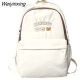 Weiyinxing Women Backpack Kawaii Bear Embroidery Japanese Harajuku Laptop Travel High Capacity School Bags Colleg Cute Schoolbag Mochila