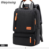 Weiyinxing Business Men Computer Backpack Light 15 inch Laptop Bag 2023 Waterproof Oxford cloth Lady Anti-theft Travel Backpack Gray