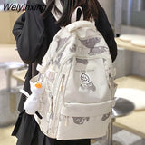 Weiyinxing Fashion Waterproof Cute Nylon Girl Travel Book Bag Women Student Kawaii Laptop School Bags Ladies College Backpack Trendy