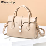 Weiyinxing FASHION Solid Shoulder Bags for Women Designer Purses and Handbags Chic Luxury Crossbody Bags Minimalist Vintage Tote Bags