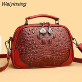 Weiyinxing Quality Crocodile Pattern Leather Shoulder Crossbody Bags for Wome 2023 Designer Handbags Fashion Ladies Messenger Tote Sac