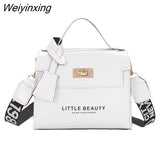 Weiyinxing Fashion Ladies Messenger Bag Trend Luxury Handbag Women smooth Cosmetic Bag Fashion Chain Ladies One Shoulder Messenger Bag