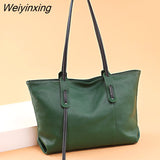 Weiyinxing Brand Women Shoulder Bag 100% Genuine Leather Handbags High Quality Cowhide Female Messenger Bag Fashion Ladies Totes Sac