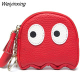 Weiyinxing Women Wallets Soft Genuine Leather Coin Bag Small Lovely Cowhide Wallets Card Holder Large Capacity Money Bag Portable Clutch