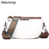 Weiyinxing Oil Wax Genuine Leather Ladies Handbags Fashion Women Shoulder Bags Vintage Solid Color Cow Leather Female Crossbody Sac