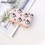 Weiyinxing New Fashion Cow Pu Leather Cartoon Anime Multi-card Slot Short Women Coin Purse Mini Wallet For Outdoor Women Girl Gift