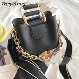 Weiyinxing Chain 2023 Luxury Women's PU Leather Small Crossbody Bags with Short Handle Shoulder Purses and Handbag Casual Fashion Sac