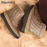 Weiyinxing Ankle Boots Women Non-slip Waterproof Winter Snow Boots Big Size 43 Women Warm Shoes with Thick Fur Boot Botas De Mujer