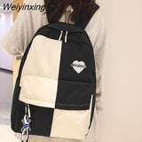 Weiyinxing Cute Waterproof College Bag Girl Travel Student Backpack Fashion Leisure Female Book Backpack Laptop Women Nylon School Bag
