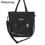 Weiyinxing Women Handbags Messenger Bag Reflect Light Men Crossbody Bags Ladies Large Capacity Shoulder Tote Bag Youth School Bags