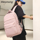 Weiyinxing Leisure Men's Backpack Big Capacity Lightweight Nylon Travel Backpack School Bag Unisex Student Laptop Backpack Mochila