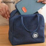 Weiyinxing Bags Portable Zipper Thermal Bag Lunch Bag For Women Portable Fridge Bag Lunch Box Tote Thermal Food Door Bag