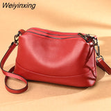 Weiyinxing Fashion Women Genuine Leather Handbags Women's bags Designer Female Shoulder Bags Luxury Brand Cowhide Ladies Messenger Bag