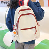 Weiyinxing Female Mochila Large Capacity Fashion College Student Backpack Girl Travel Bag Women School Bag Men Laptop Backpacks Bookbag