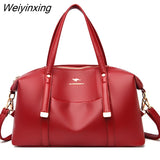 Weiyinxing Women Soft Leather Shoulder Bags Luxury Women's Bag High Quality Ladies Handbag Fashion Female Messenger Bag Large Tote Sac