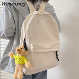 Weiyinxing Women Laptop Purple College Bag Lady Kawaii Nylon Book Backpack Fashion Cute Girl Travel Bag Cool Female School Backpacks