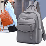 Weiyinxing New 2023 Women Leather Backpacks Fashion Shoulder Bag Female Backpack Ladies Travel Backpack Mochilas School Bags For Girls