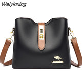 Weiyinxing Leather Cowhide High Capacity Shoulder Crossbody Bags for Women 2023 The New Luxury Handbags Women Bags Designer Handbags