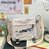 Weiyinxing Women Shoulder Messenger Bag Female Nylon Bag Versatile Postman Bag Student Style High Capacity Shoulder Tooling Package