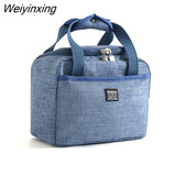 Weiyinxing Lunch Bag New Thermal Insulated Lunch Box Tote Cooler Handbag Bento Pouch Dinner Container School Food Storage Bags