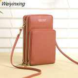 Weiyinxing Multi Functional Women Bag Touch Screen Mobile Bag Wallet Casual Fashion Outdoor One Shoulder Messenger Bags for Women 2023