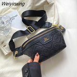 Weiyinxing Women Waist Packs Wide Strap Crossbody Chest Bag Female Fanny Pack Belt Bag Women Fashion Casual Travel Crossbody Shoulder Bag