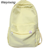 Weiyinxing Kawaii College Bag Cotton Fabric Student Women Backpacks Cool Teenage Girl School Bag Cute Ladies Fashion Backpack Trendy