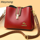 Weiyinxing Women Bags Designer Handbags Casual Leather Cowhide High Capacity Shoulder Crossbody Bags for Women 2023 The New Luxury Handbags