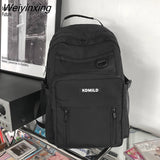 Weiyinxing Waterproof Nylon Backpack Fashion Vertical Zipper Travel Bag for College Couples Schoolbag Men and Women Laptop Backpack