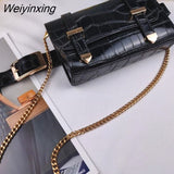 Weiyinxing Purse Leather Waist Belt Bag Women's Waist Pack Serpentine Belt Female Purs Pack Phone Pouch Casual Shoulder Packs