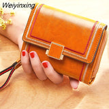 Weiyinxing Women Wallet Coin Pocket 2023 New Hasp Zipper Small Purse Cards Holders Luxury Brand Coin Purse Designer Purse Textured Wallet