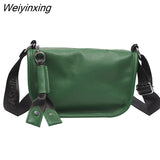 Weiyinxing Brand Solid Color Cow Leather Women Shoulder Crossbody Bags 2023 Fashion Ladies Handbags Genuine Leather Female Tote Sac