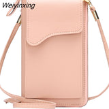 Weiyinxing Women's Small Crossbody Shoulder Bags PU Leather Female Cell Phone Pocket Bag Ladies Purse Card Clutches Wallet Messenger Bags