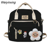 Weiyinxing School Bag Original Designer Large Capacity Handbag Shoulder Messenger Bag Dual Purpose Backpack Handbags Women Bags