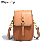 Weiyinxing women shoulder bags genuine leather small handbags casual Ladies crossbody bag Cow Leather Tote Bag For Women Phone Sac