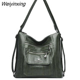 Weiyinxing New High Quality Women's PU Leather Shoulder Bag Large Capacity Girl Stylist Design Diagonal Women's Bag Handbag Sac A Main