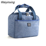 Weiyinxing Lunch Bag New Thermal Insulated Lunch Box Tote Cooler Handbag Bento Pouch Dinner Container School Food Storage Bags