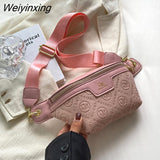 Weiyinxing Women Waist Packs Wide Strap Crossbody Chest Bag Female Fanny Pack Belt Bag Women Fashion Casual Travel Crossbody Shoulder Bag