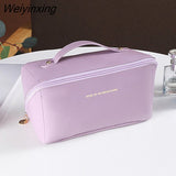 Weiyinxing Portable Storage Makeup Bag Large Travel Organizer Cosmetics Designer Bags Luxury Women Tote Toiletry Bathroom Pouch