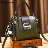 Weiyinxing trend handbags for women Vintage PU Leather Shoulder Hand Bag Ladies Daily Casual Crossbody Purses Female Messenger Bag