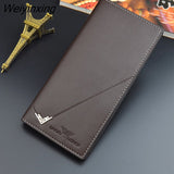 Weiyinxing Hot Men PU Leather Wallets Men's Long Design Causal Purses Male Folding Wallet Coin Card Holders High Quality Slim Money Bag