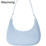 Weiyinxing Women Retro Shoulder Totes Underarm Fashion Trend Top Handle Bag Female 2023 New Small Subaxillary Bags Clutch